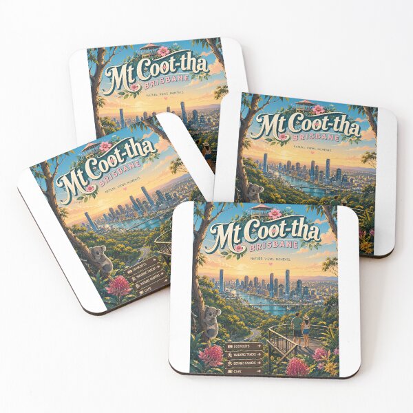 Item preview, Mount Coot tha Lookout Brisbane Skyline Queensland Australia designed and sold by Aryabek.
