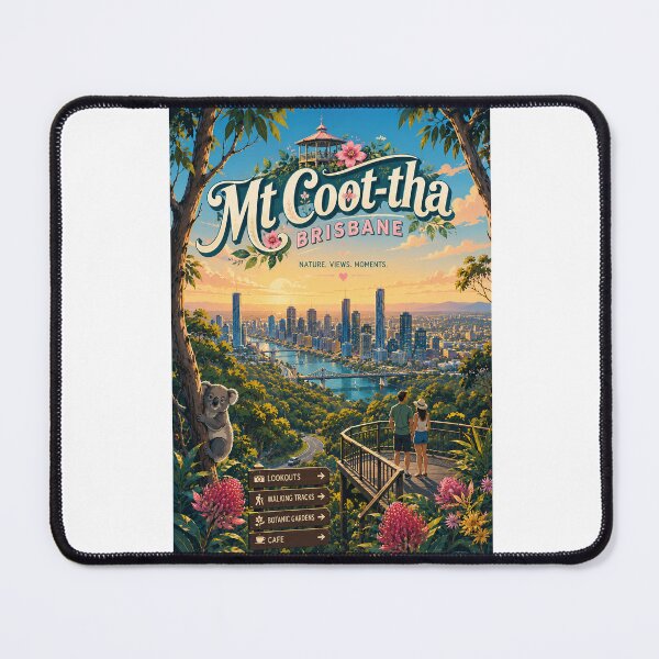 Item preview, Mount Coot tha Lookout Brisbane Skyline Queensland Australia designed and sold by Aryabek.