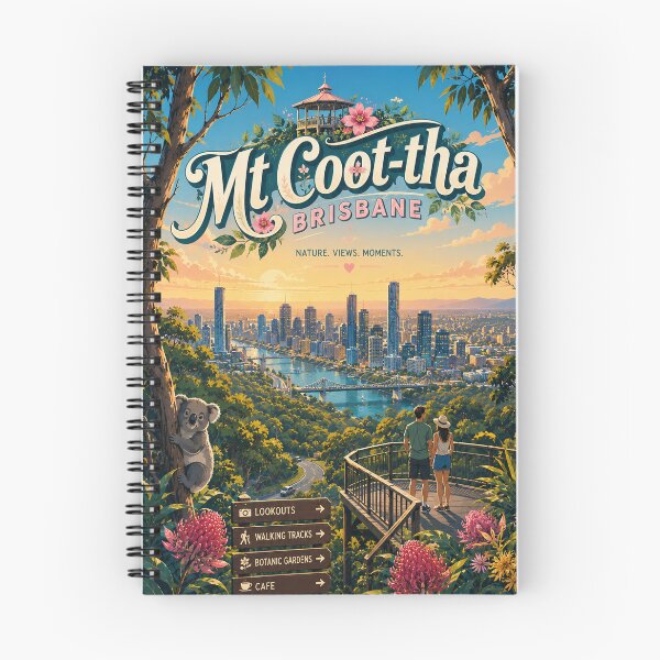 Item preview, Mount Coot tha Lookout Brisbane Skyline Queensland Australia designed and sold by Aryabek.