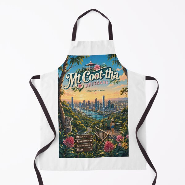 Item preview, Mount Coot tha Lookout Brisbane Skyline Queensland Australia designed and sold by Aryabek.