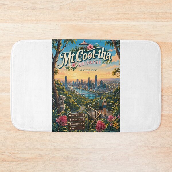 Item preview, Mount Coot tha Lookout Brisbane Skyline Queensland Australia designed and sold by Aryabek.