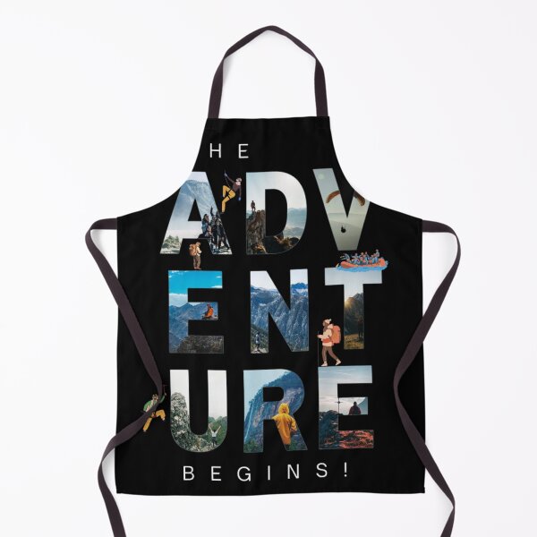 Item preview, Adventure Begins Typography T-Shirt | Travel Adventure Quote Graphic designed and sold by RajDeals.