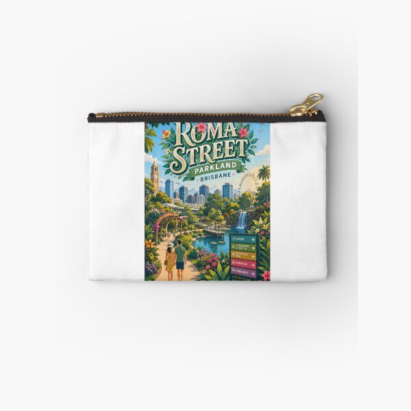 Item preview, Roma Street Parkland Brisbane Gardens and City Skyline designed and sold by Aryabek.