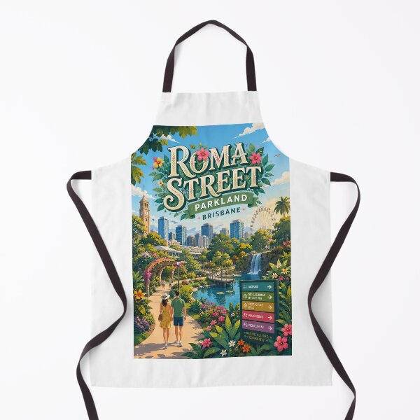 Item preview, Roma Street Parkland Brisbane Gardens and City Skyline designed and sold by Aryabek.
