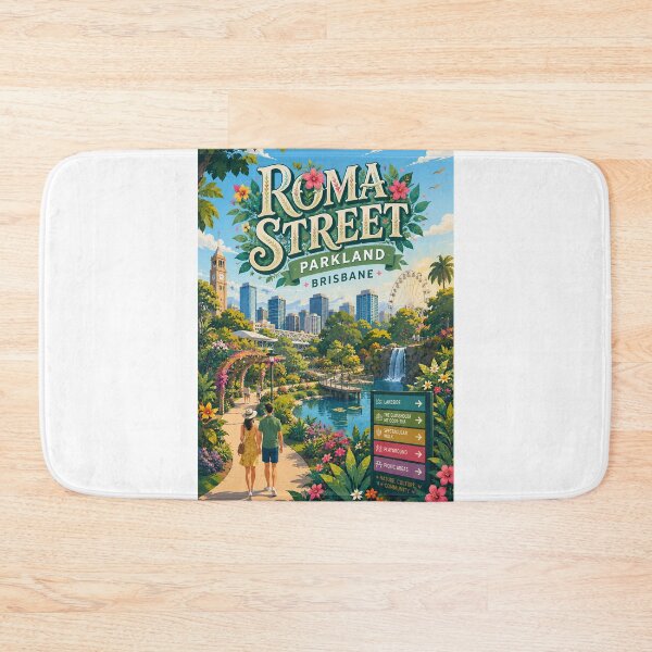 Item preview, Roma Street Parkland Brisbane Gardens and City Skyline designed and sold by Aryabek.