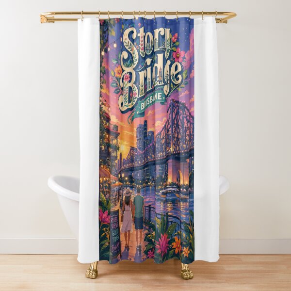 Item preview, Story Bridge Brisbane River and Kangaroo Point Twilight designed and sold by Aryabek.