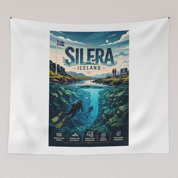 Item preview, Silfra Fissure Thingvellir National Park Iceland Between Continents designed and sold by Aryabek.
