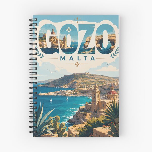 Item preview, Gozo Malta Mediterranean Coast and Victoria Skyline designed and sold by Aryabek.