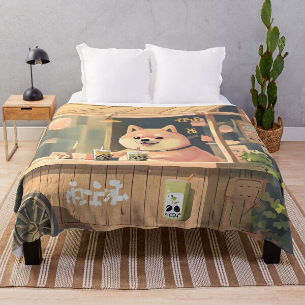 Item preview, Shiba's Matcha Boba Shop designed and sold by ONYX Pixee.