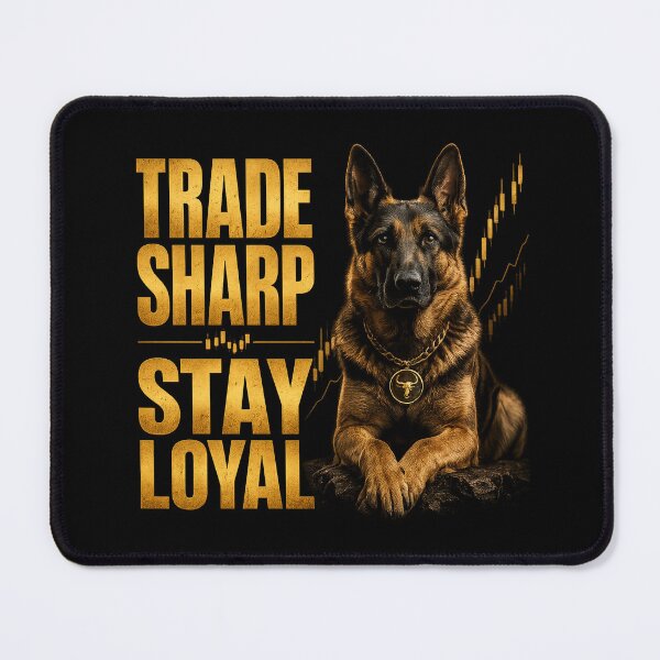 Item preview, Trade Sharp Stay Loyal German Shepherd Trader Shirt Forex Trading Dog Gift designed and sold by PipForgeStudio .