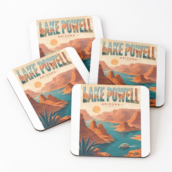 Item preview, Lake Powell Arizona with Glen Canyon National Recreation Area and Colorado River designed and sold by Aryabek.
