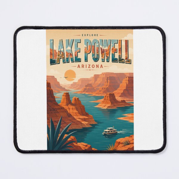 Item preview, Lake Powell Arizona with Glen Canyon National Recreation Area and Colorado River designed and sold by Aryabek.