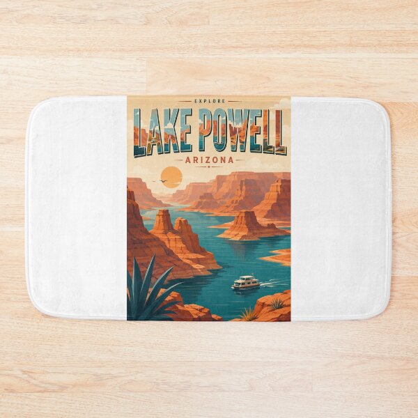 Item preview, Lake Powell Arizona with Glen Canyon National Recreation Area and Colorado River designed and sold by Aryabek.