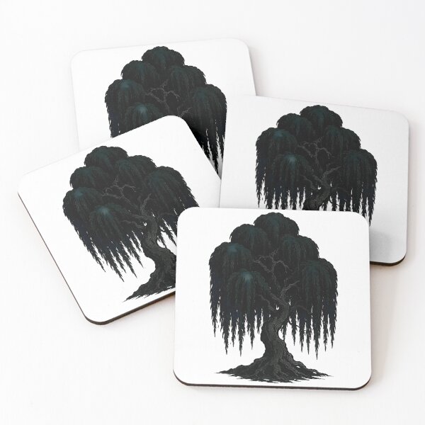 Item preview, Ancient Weeping Willow Tree Dark Anime Sticker Design designed and sold by Dhenin Studio.