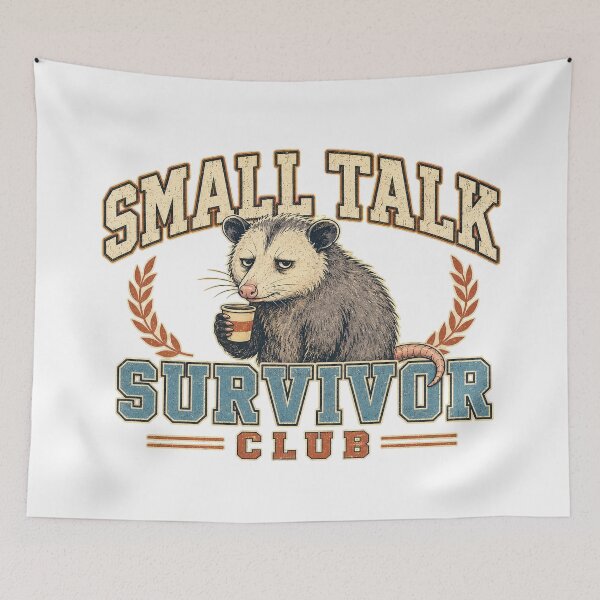 Item preview, Small Talk Survivor Club designed and sold by Peak Pop Studio..