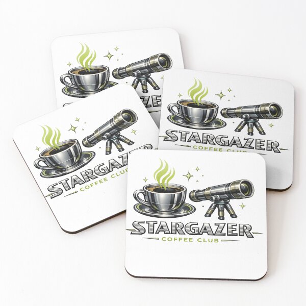 Item preview, Chrome Neo Deco Stargazer Coffee Club Aliencore Graphic designed and sold by TheRealTaria.
