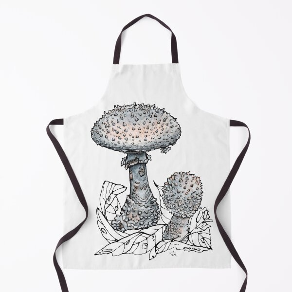 Item preview, White Amanita virgineoides Mushroom Botanical Illustration designed and sold by Anna Ratkevich.