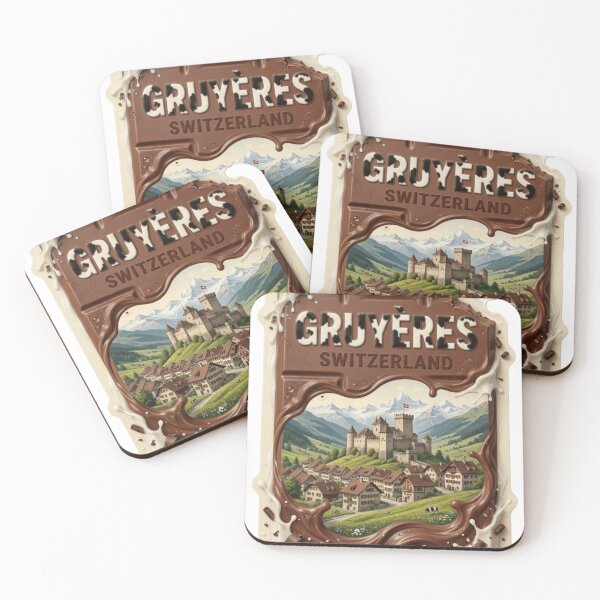 Item preview, Gruyeres Switzerland Chocolate Travel Sticker designed and sold by Imaginarium of Chaos falcon88 .