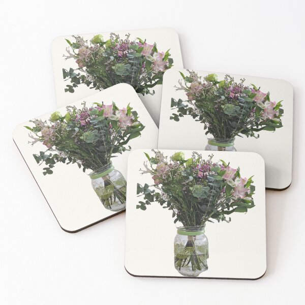 Item preview, Rustic Wildflower Bouquet in Glass Vase designed and sold by Yanshuf.