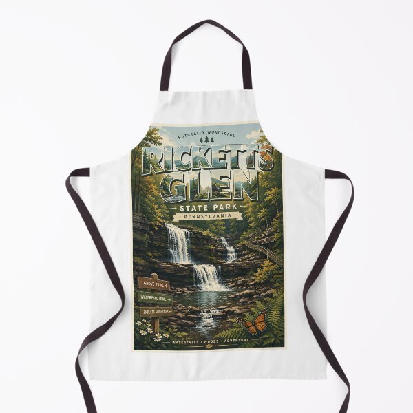 Item preview, Ricketts Glen State Park Pennsylvania with Ganoga Falls and Endless Mountains designed and sold by Aryabek.