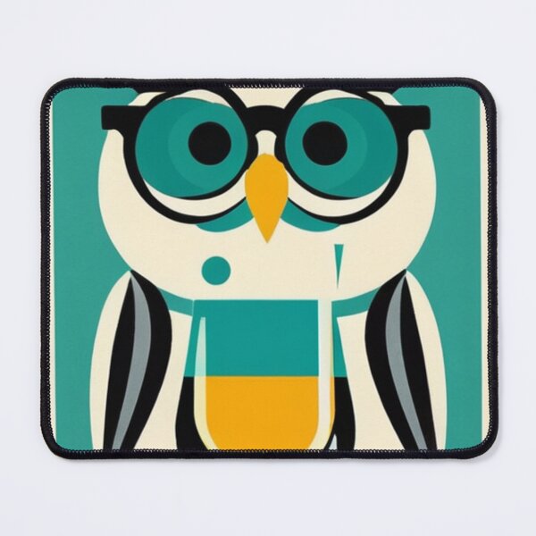 Item preview, Art - Owl with Glasses, Geek Icon of Vector Design designed and sold by World-Pets.