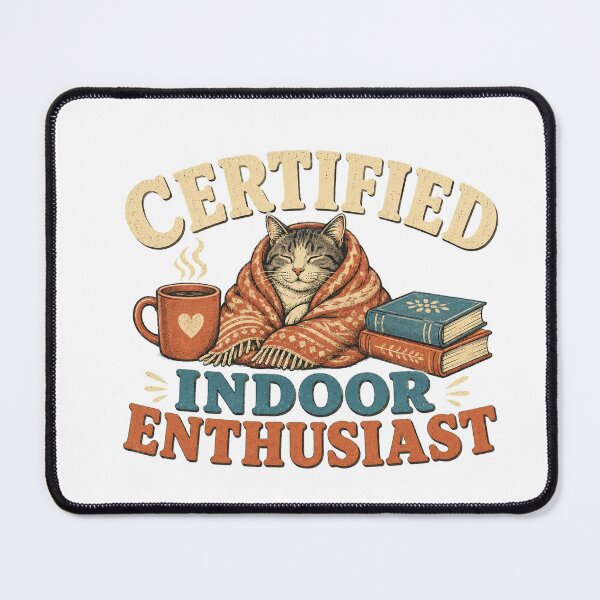 Item preview, Certified Indoor Enthusiast designed and sold by Peak Pop Studio..
