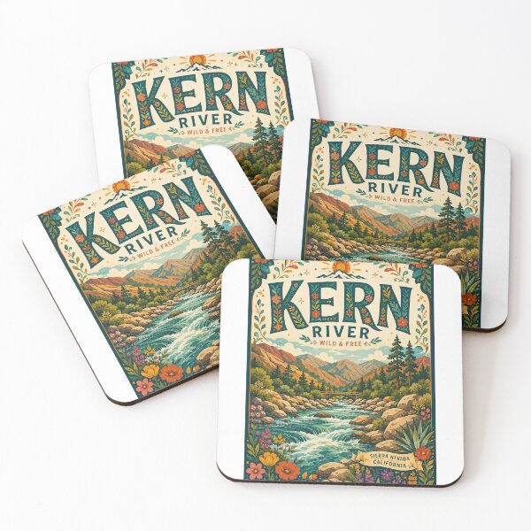 Item preview, Kern River Sierra Nevada California with Sequoia National Forest and Kern Canyon designed and sold by Aryabek.