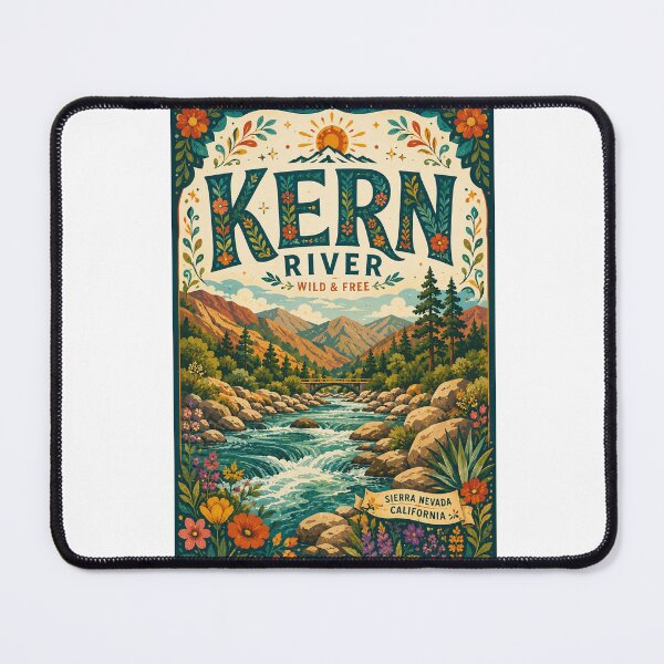Item preview, Kern River Sierra Nevada California with Sequoia National Forest and Kern Canyon designed and sold by Aryabek.