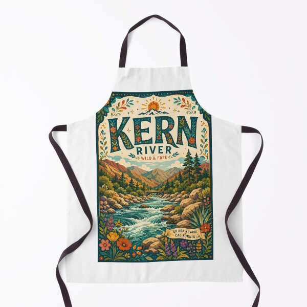 Item preview, Kern River Sierra Nevada California with Sequoia National Forest and Kern Canyon designed and sold by Aryabek.