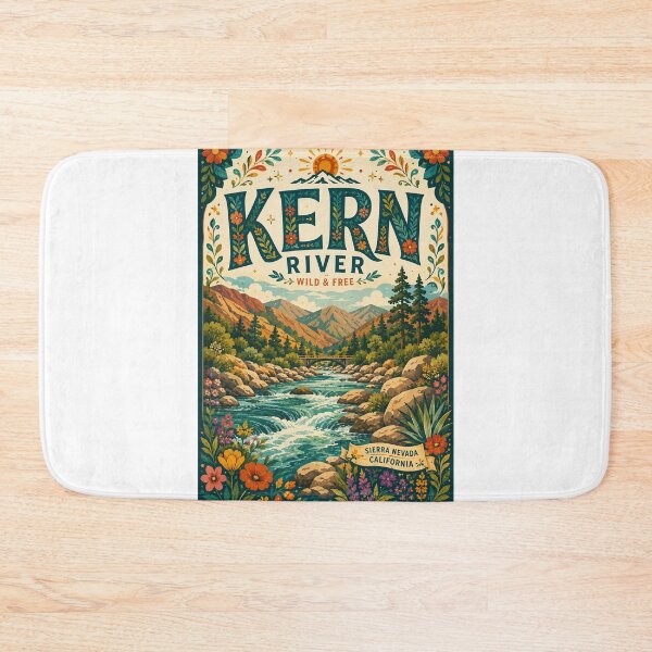 Artikelvorschau, Kern River, Sierra Nevada, Kalifornien, mit Sequoia National Forest und Kern Canyon entworfen und verkauft von Aryabek.