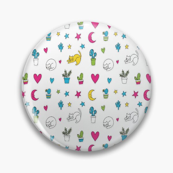 Item preview, Cute Cats and Houseplants Pattern Graphic - Doodle Starry Night Art - Plant Mom Cat Lover Aesthetic designed and sold by BestChoiceService.