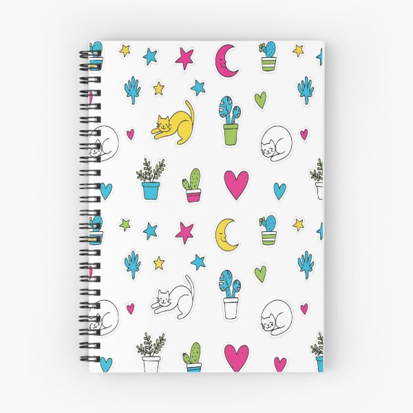 Item preview, Cute Cats and Houseplants Pattern Graphic - Doodle Starry Night Art - Plant Mom Cat Lover Aesthetic designed and sold by BestChoiceService.