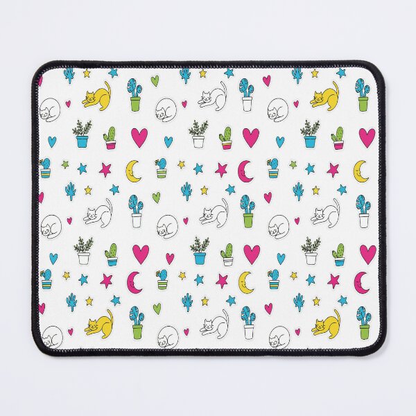 Item preview, Cute Cats and Houseplants Pattern Graphic - Doodle Starry Night Art - Plant Mom Cat Lover Aesthetic designed and sold by BestChoiceService.