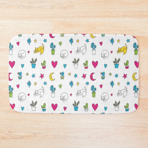 Item preview, Cute Cats and Houseplants Pattern Graphic - Doodle Starry Night Art - Plant Mom Cat Lover Aesthetic designed and sold by BestChoiceService.