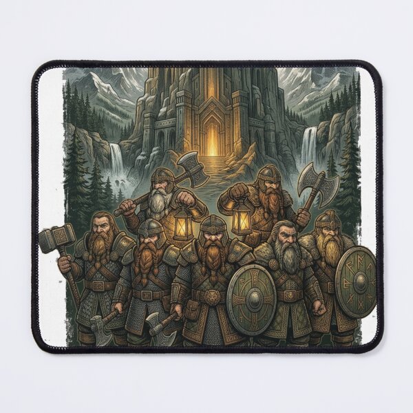 Item preview, Forged in Stone Dwarven Clan Fantasy Art designed and sold by DMQ-Designs.