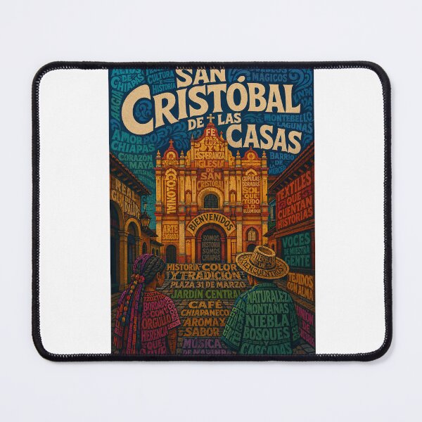 Item preview, San Cristóbal de las Casas Chiapas with Tzotzil Heritage and Cathedral Plaza designed and sold by Aryabek.