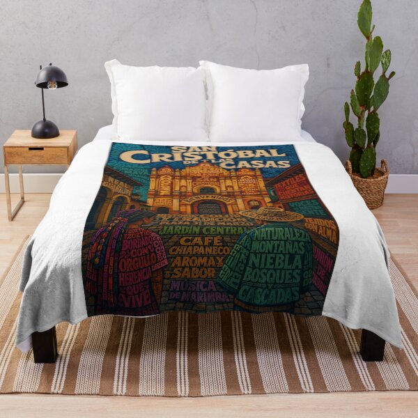 Item preview, San Cristóbal de las Casas Chiapas with Tzotzil Heritage and Cathedral Plaza designed and sold by Aryabek.