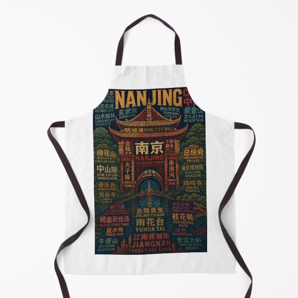 Item preview, Nanjing Jiangsu China with Ming City Wall and Zhongshan Scenic Area designed and sold by Aryabek.