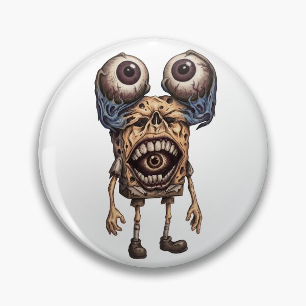 Item preview, Creepy Yellow Sponge Monster Giant Eyeballs Organic Horror Dark Cartoon designed and sold by Daily-chaos.