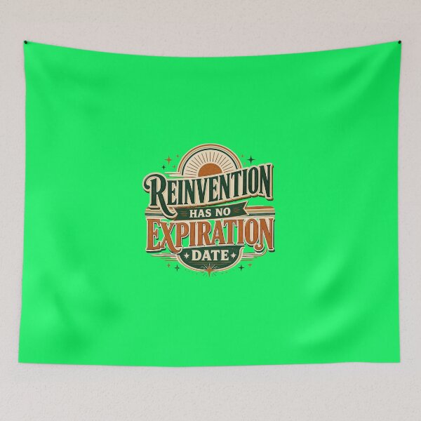 Item preview, Reinvention Has No Expiration Date Retro Quote | strong Women Over 40 Growth Mindset Design designed and sold by Soft Strength Studio.