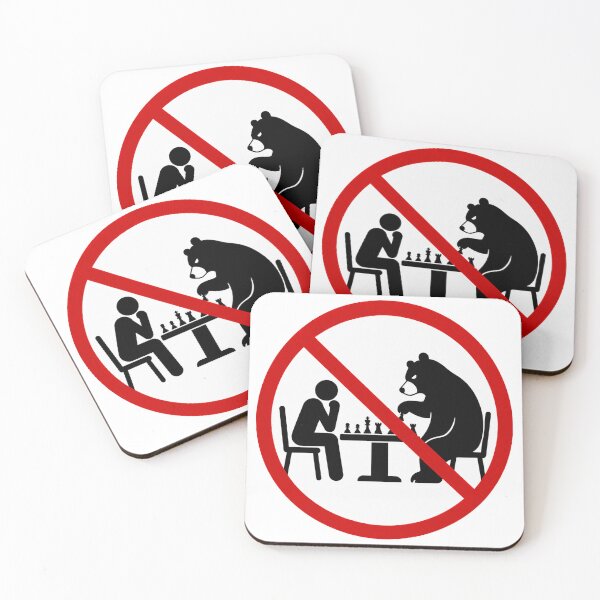 Item preview, Funny No Chess With Bears Sign designed and sold by MonkiFlipp.