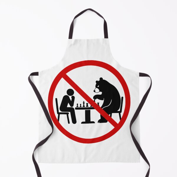 Item preview, Funny No Chess With Bears Sign designed and sold by MonkiFlipp.