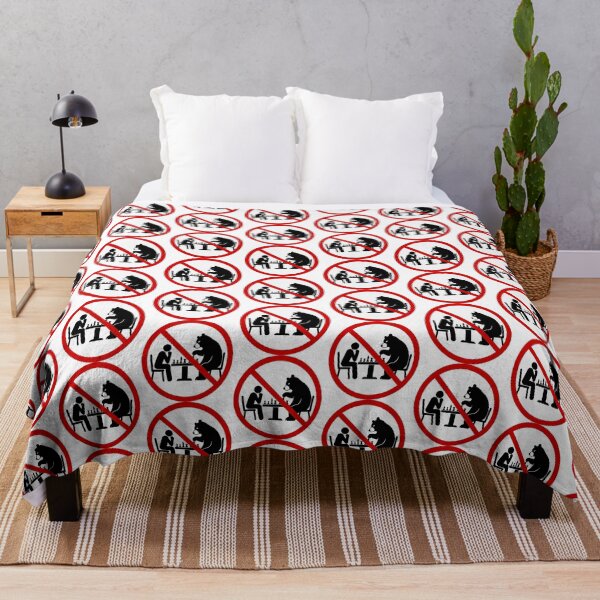 Item preview, Funny No Chess With Bears Sign designed and sold by MonkiFlipp.