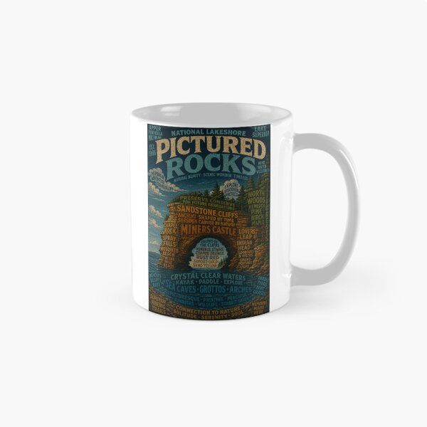Item preview, Pictured Rocks National Lakeshore Lake Superior Sandstone Cliffs Michigan designed and sold by Aryabek.