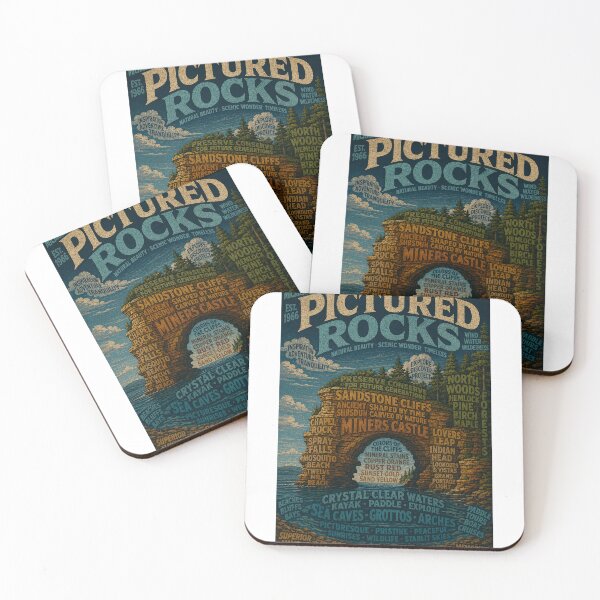 Item preview, Pictured Rocks National Lakeshore Lake Superior Sandstone Cliffs Michigan designed and sold by Aryabek.