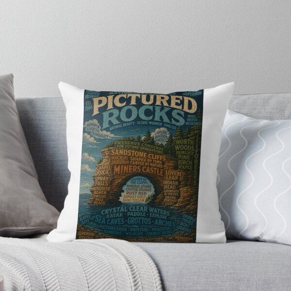 Item preview, Pictured Rocks National Lakeshore Lake Superior Sandstone Cliffs Michigan designed and sold by Aryabek.
