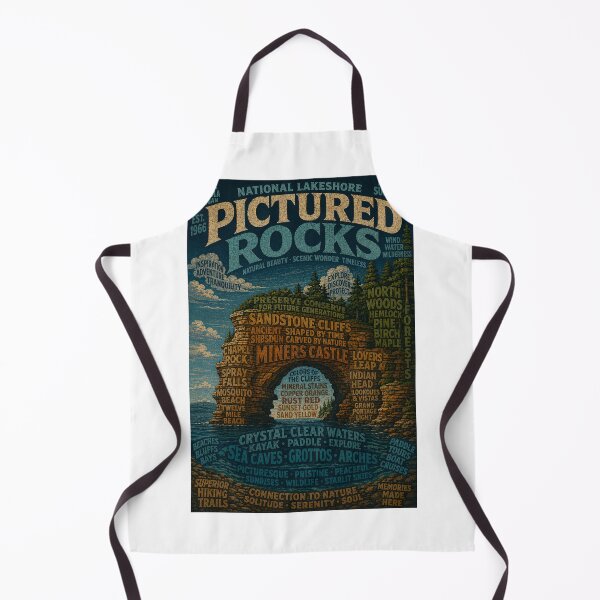 Item preview, Pictured Rocks National Lakeshore Lake Superior Sandstone Cliffs Michigan designed and sold by Aryabek.