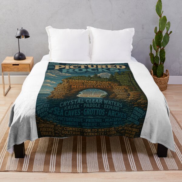 Item preview, Pictured Rocks National Lakeshore Lake Superior Sandstone Cliffs Michigan designed and sold by Aryabek.