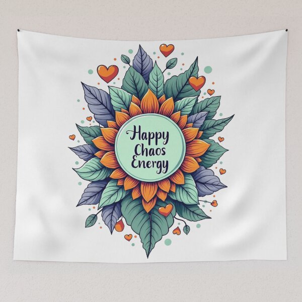 Item preview, Happy Chaos Energy Bright Maximalist Art designed and sold by Art&Fun.