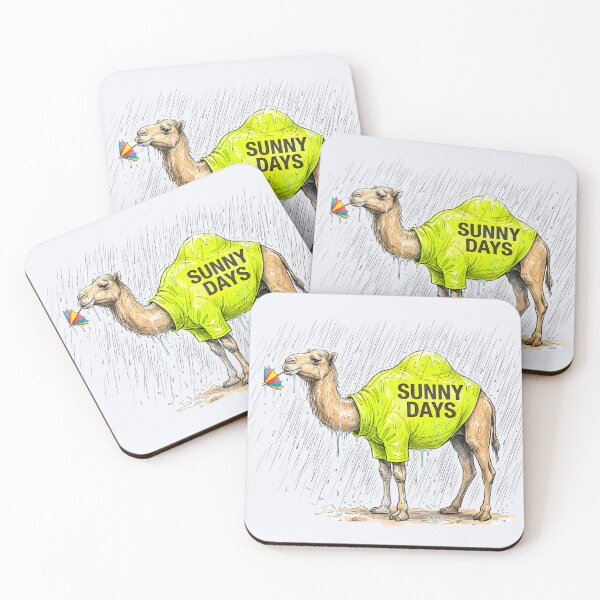 Item preview, Ironic Sunny Days Camel - Funny Rain and Sarcastic Weather Humor designed and sold by SoulPT.